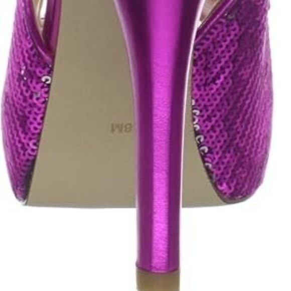 NIB GUESS Womens Sandals Pump Peep Toe Cocktail Party Pink Heels Shoes 7.5 M - Picture 3 of 7